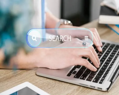 recherche de mots clés, barre de recherche Google, agence seo Lille