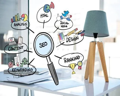 Agence SEO Lille analysant des données marketing et des graphiques de trafic pour développer la visibilité sur internet