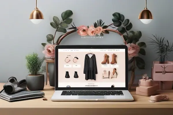 Image d'une boutique en ligne illustran l'optimisation d'une boutique Shopify